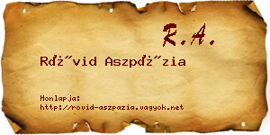 Rövid Aszpázia névjegykártya